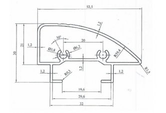 پروفیل آلومینیومی کابین دوش