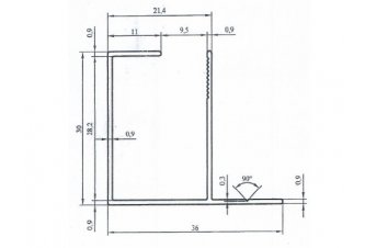 پروفیل آلومینیومی کابین دوش